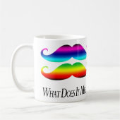 Mug Moustaches de Double-Arc-en-ciel (Gauche)