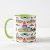 Mug Moustaches Vertes Marrons Cinco de Mayo (Gauche)