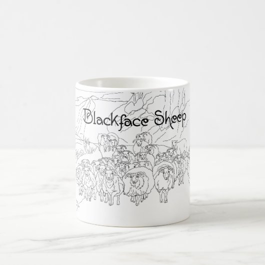 Mug Mouton à face noire Écosse (Centre)