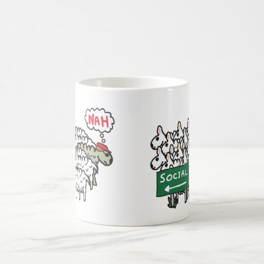 Mug Mouton antisocial (Centre)