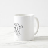 Mug Mouton bélier funky mignon (Devant droit)