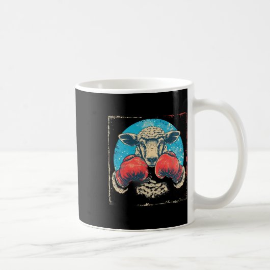 Mug Mouton de boxe Gants de boxe Mouton de kickboxing  (Droite)