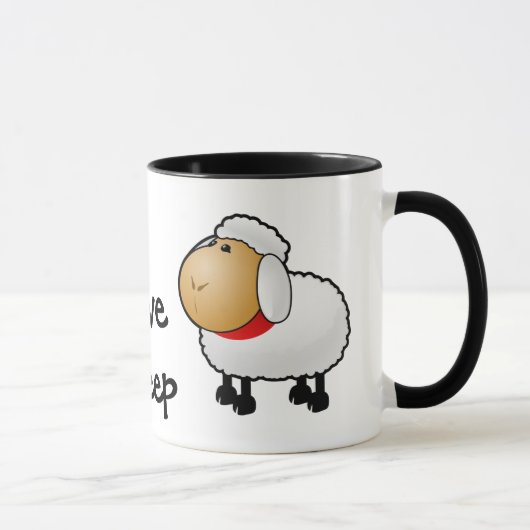Mug mouton de dessin animé (Droite)