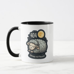 Mug Mouton de dessin animé mignon - 404 Sommeil non tr