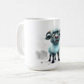 Mug Mouton mignon design cosy (Devant gauche)