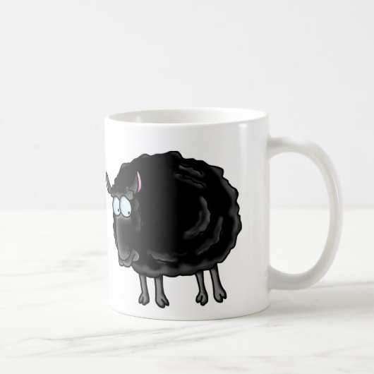 Mug mouton noir (Droite)
