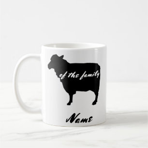 Mug "Mouton noir de la famille" personnalisable