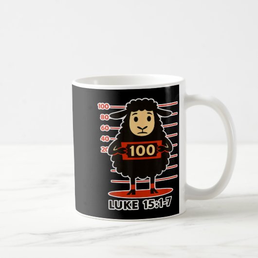 Mug Mouton perdu drôle Luc 15 1 (Droite)