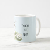 Mug Mouton Rose Fleur Rose Mignonne Douce (Devant droit)
