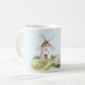 Mug Mouton Rose Fleur Rose Mignonne Douce (Devant gauche)