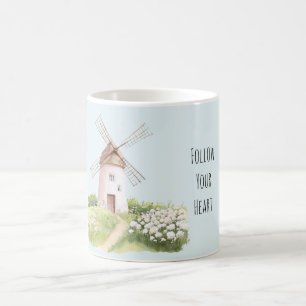 Mug Mouton Rose Fleur Rose Mignonne Douce