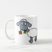 Mug Moutons blancs deux agneaux mignons avec les (Gauche)