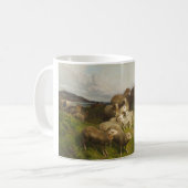 Mug Moutons dans un pré (par August Friedrich Schenck) (Devant gauche)