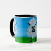 Mug Moutons de bande dessinée (Devant gauche)