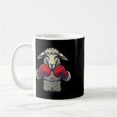 Mug Moutons de boxe avec gants de boxe Kickboxing Drôl (Gauche)