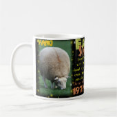 Mug Moutons de la terre 1979, zodiaque de 2039 Chinois (Gauche)