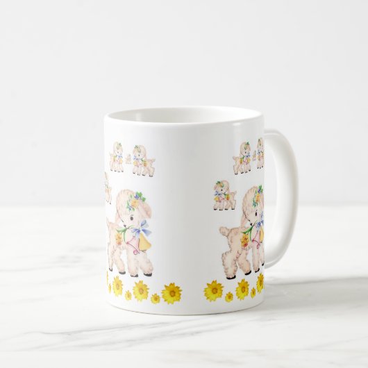 Mug Moutons de Pâques (Devant droit)