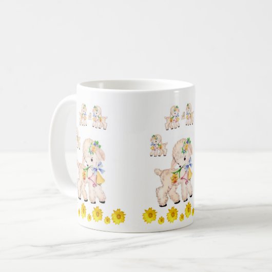 Mug Moutons de Pâques (Devant gauche)
