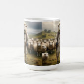 Mug Moutons Drôle Shepard Avec Son Troupeau De Moutons (Centre)