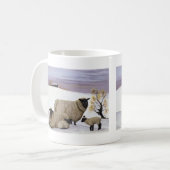 Mug Moutons en hiver (Devant gauche)