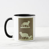 Mug Moutons et moutons avec l'agneau (Gauche)