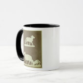Mug Moutons et moutons avec l'agneau (Devant gauche)