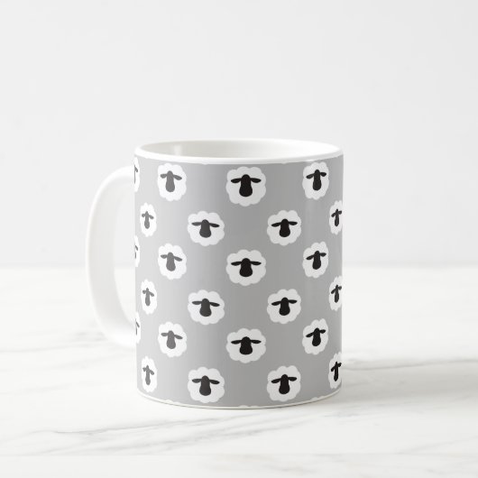 Mug Moutons Fluffy ・ Fils + Artisanat Toute couleur (Devant gauche)