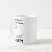 Mug Moutons Je Peux Me Garder Moutons Chauds (Devant gauche)