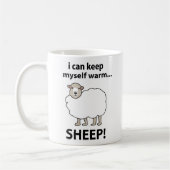 Mug Moutons Je Peux Me Garder Moutons Chauds (Gauche)