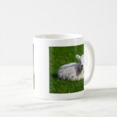 Mug Moutons mignons de bébé se situant dans l'herbe (Devant droit)