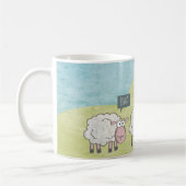 Mug Moutons mignons de rebelle d'amusement (Gauche)