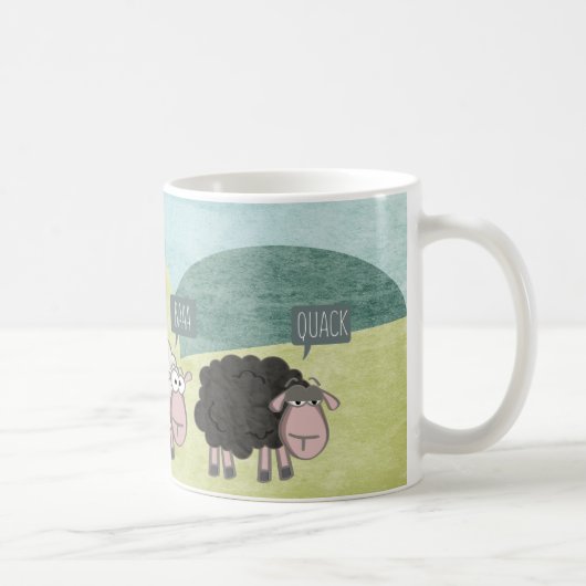 Mug Moutons mignons de rebelle d'amusement (Droite)