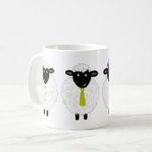 Mug Moutons mignons drôles (Devant gauche)