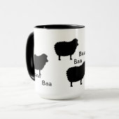 Mug Moutons noirs de bêlement de bêlement (Devant gauche)