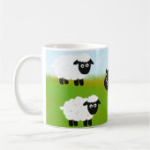 Mug Moutons noirs de la famille, drôle. humour, (Gauche)