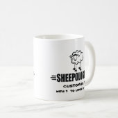 Mug Moutons personnalisés amusants (Devant droit)