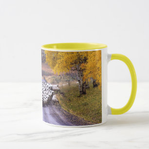 Mug Moutons sur la route de campagne