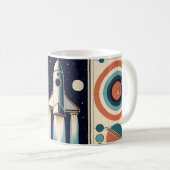 Mug Moyen Siècle Âge de l'espace Art Galaxy Navigation (Devant droit)