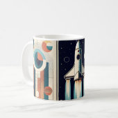 Mug Moyen Siècle Âge de l'espace Art Galaxy Navigation (Devant gauche)