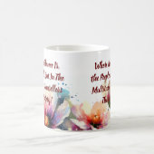 MUG MOYENNE ET COULEUR D'EAU ROSE INSPIRATIONNELLE FLO (Centre)