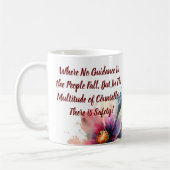 MUG MOYENNE ET COULEUR D'EAU ROSE INSPIRATIONNELLE FLO (Gauche)