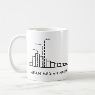 Mug Moyenne Médiane Mode Professeur de Statistiques Hi