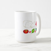 Mug Mozzarella italienne + Tomate + Basil = Coeur d'am (Devant droit)