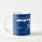 Mug MQ-1 Predator UAV- Plan d'avion ABD (Gauche)