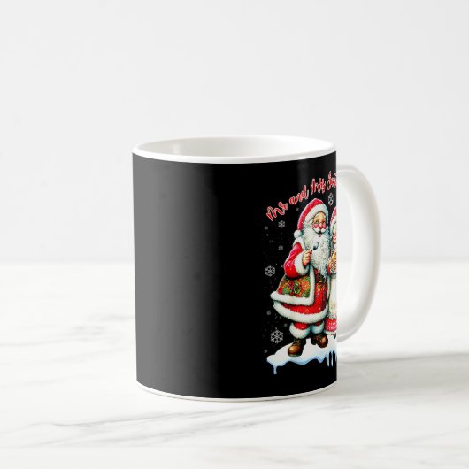 Mug Mr &amp; Mrs Santa Claus Christmas Matching Couple (Devant droit)