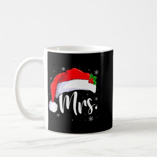 Mug Mr And Mrs Claus Couples Matching Christmas Pajama (Gauche)