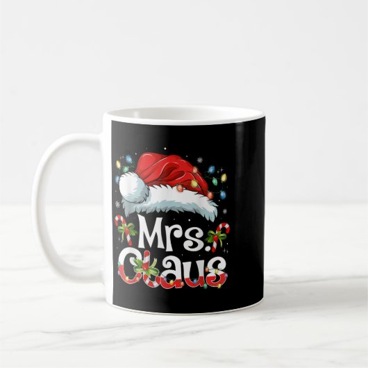 Mug Mr And Mrs Claus Couples Matching Christmas Pajama (Gauche)