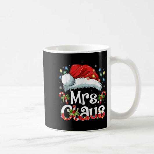 Mug Mr And Mrs Claus Couples Matching Christmas Pajama (Droite)