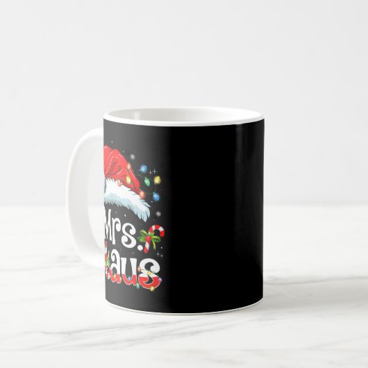 Mug Mr And Mrs Claus Couples Matching Christmas Pajama (Devant gauche)