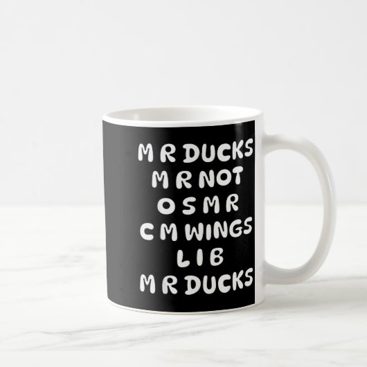 Mug Mr Ducks Mr Not Osar Cm Wings Funny Duck  (Droite)